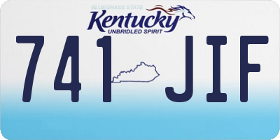 KY license plate 741JIF