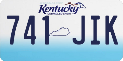 KY license plate 741JIK