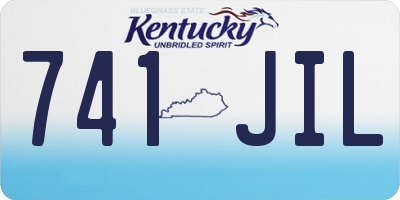 KY license plate 741JIL