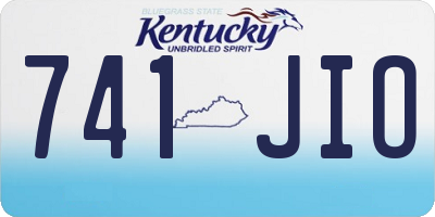 KY license plate 741JIO