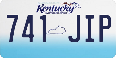 KY license plate 741JIP
