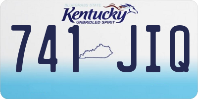 KY license plate 741JIQ