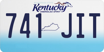 KY license plate 741JIT