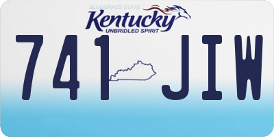 KY license plate 741JIW