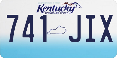 KY license plate 741JIX