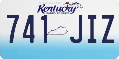 KY license plate 741JIZ