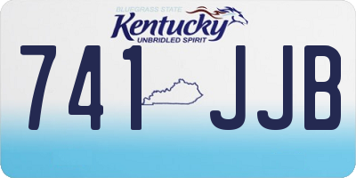 KY license plate 741JJB