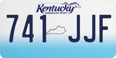 KY license plate 741JJF