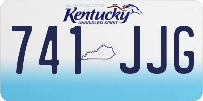 KY license plate 741JJG