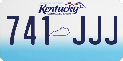 KY license plate 741JJJ