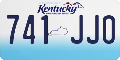 KY license plate 741JJO