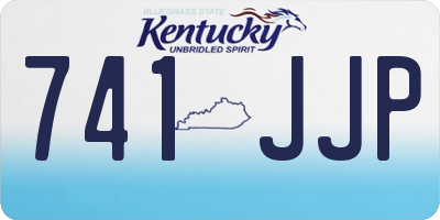 KY license plate 741JJP