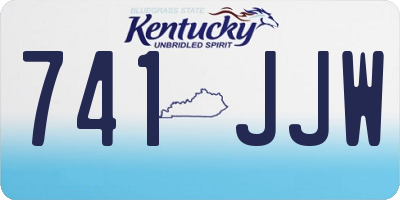 KY license plate 741JJW