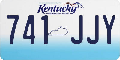 KY license plate 741JJY