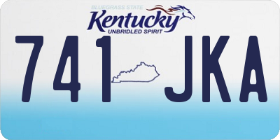 KY license plate 741JKA