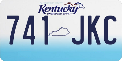 KY license plate 741JKC