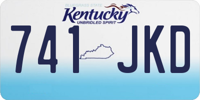 KY license plate 741JKD