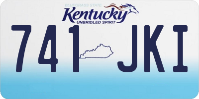 KY license plate 741JKI