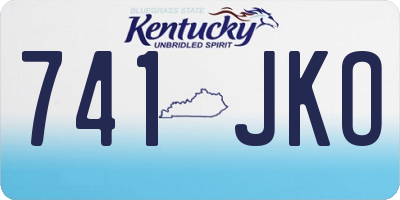 KY license plate 741JKO