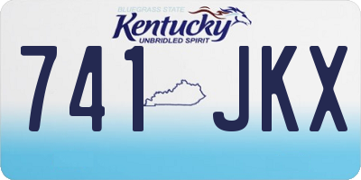 KY license plate 741JKX