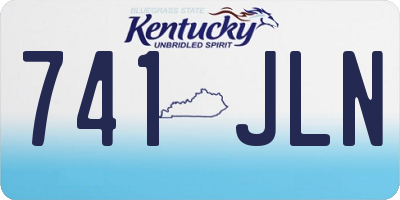 KY license plate 741JLN