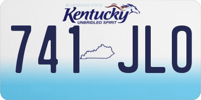 KY license plate 741JLO
