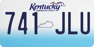 KY license plate 741JLU