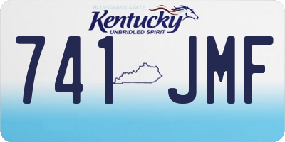 KY license plate 741JMF