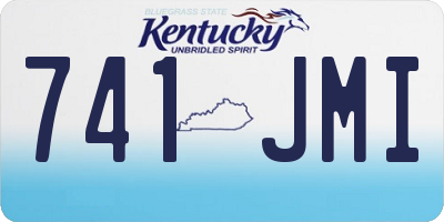 KY license plate 741JMI