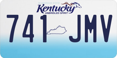KY license plate 741JMV