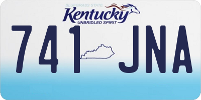 KY license plate 741JNA