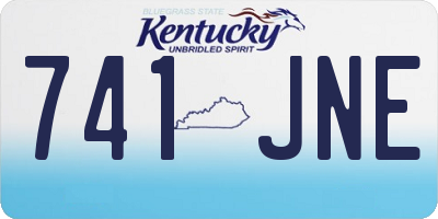 KY license plate 741JNE