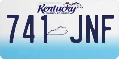 KY license plate 741JNF
