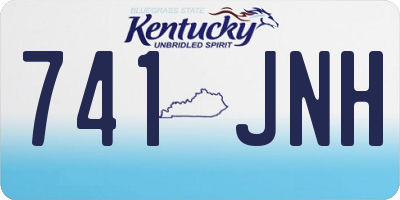 KY license plate 741JNH