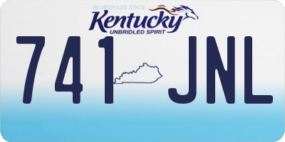 KY license plate 741JNL