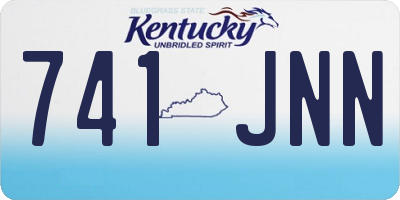 KY license plate 741JNN