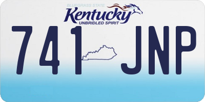 KY license plate 741JNP