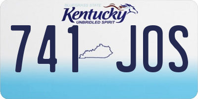 KY license plate 741JOS