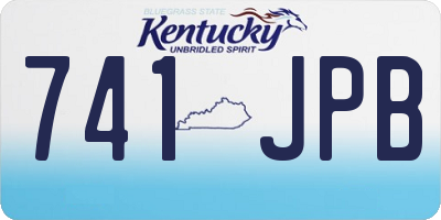 KY license plate 741JPB