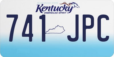 KY license plate 741JPC