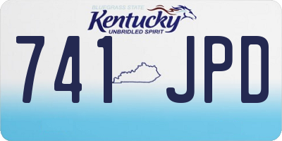 KY license plate 741JPD