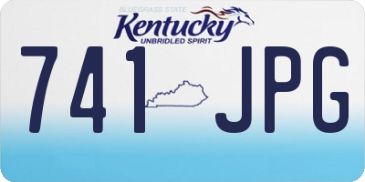 KY license plate 741JPG