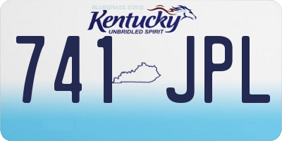 KY license plate 741JPL