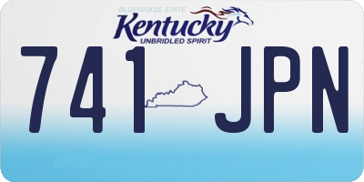 KY license plate 741JPN