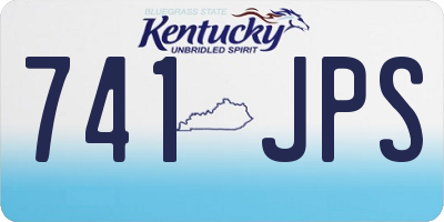 KY license plate 741JPS