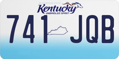 KY license plate 741JQB