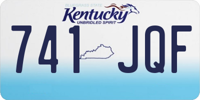 KY license plate 741JQF