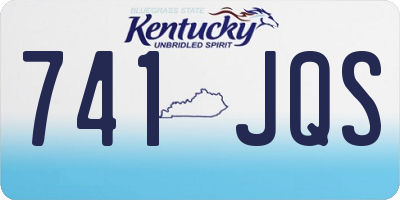 KY license plate 741JQS