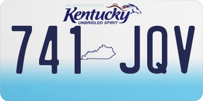 KY license plate 741JQV