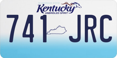 KY license plate 741JRC